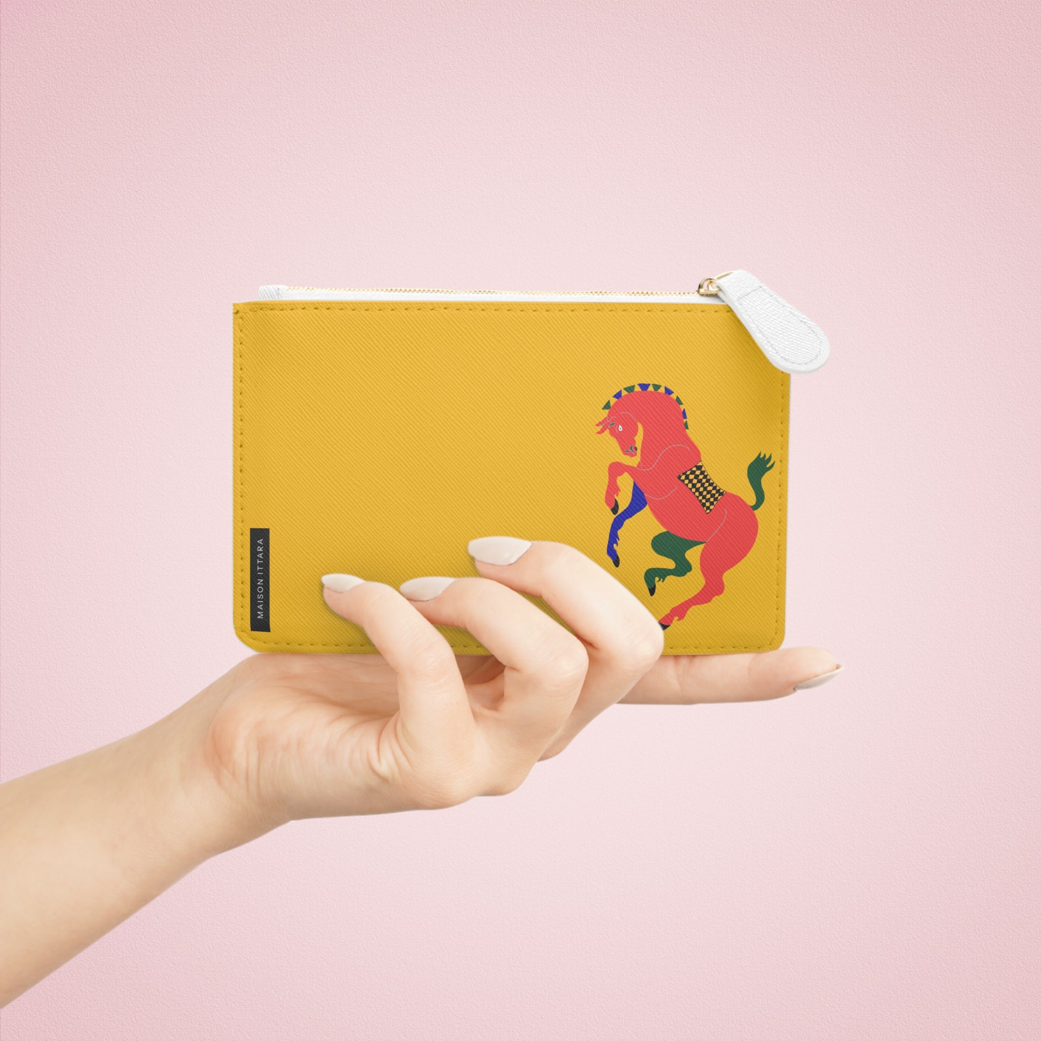 Stylish Mini Clutch Bag with Majestic Horse Design - Perfect for Everyday Use and Special Occasions
