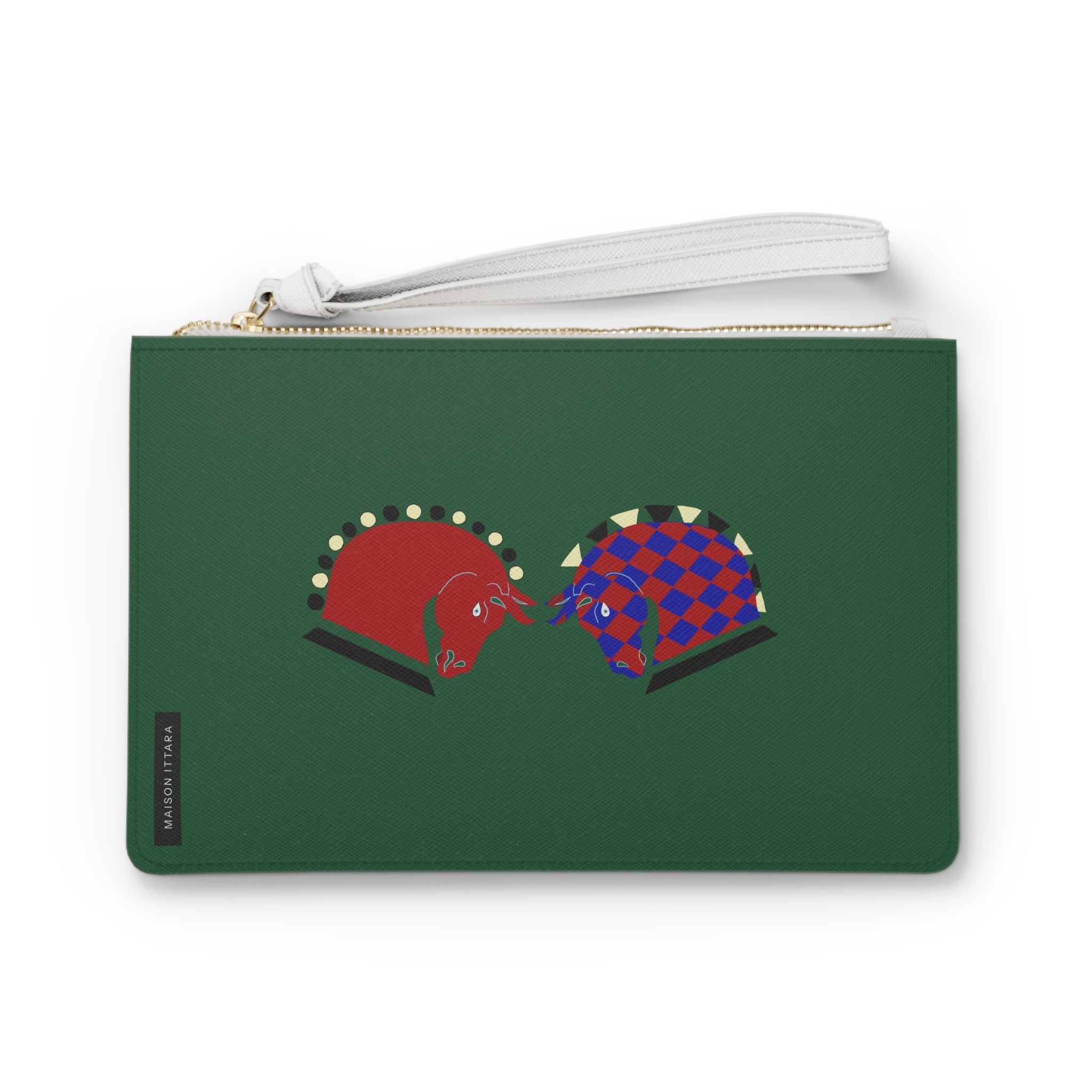 Artistic Animal Print Clutch Bag - Chic Style for Everyday Use