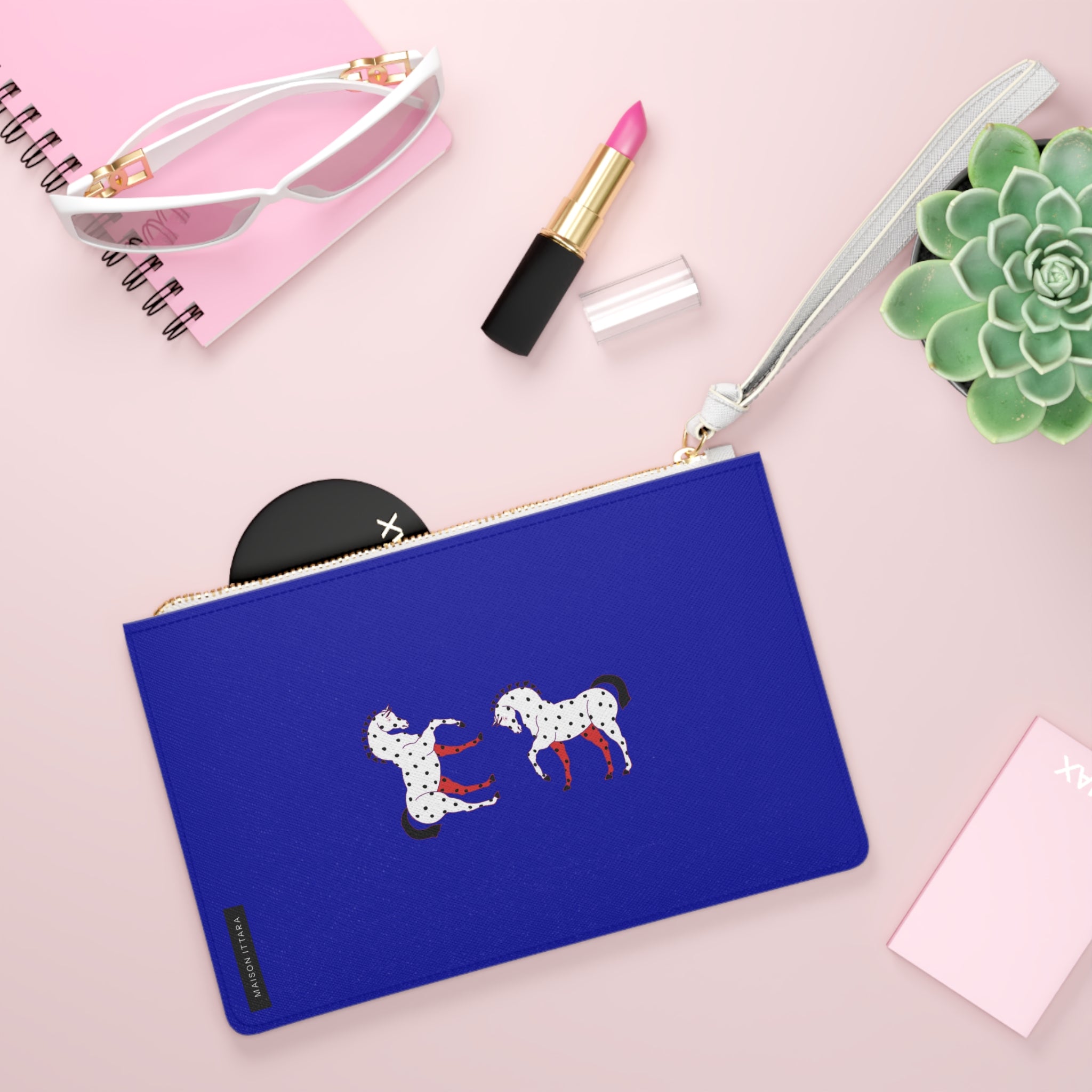 Colorful Horse Clutch Bag - Stylish Accessory for Equestrian Enthusiasts