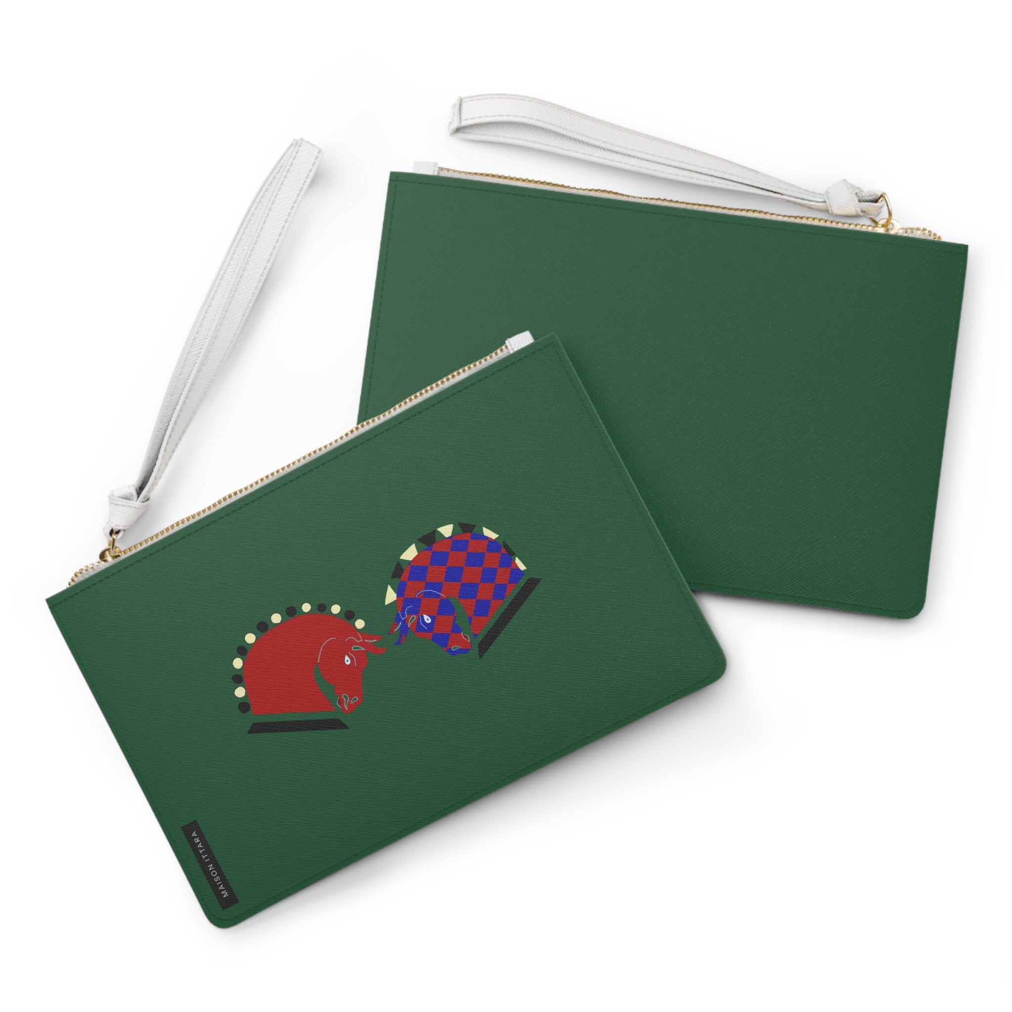 Artistic Animal Print Clutch Bag - Chic Style for Everyday Use